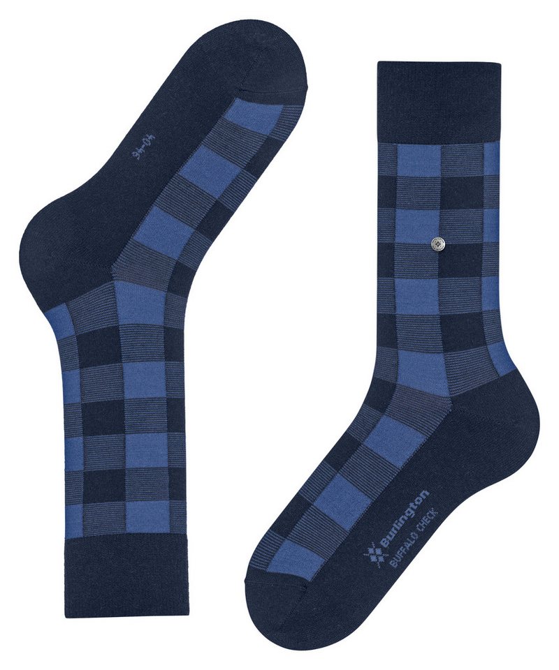 Burlington Socken Buffalo Check Einheitsgröße 40-46, wärmende Wollmischung, Holzfäller-Karo – Bild 5 von 5