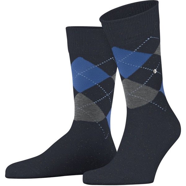 Burlington Socken Dundee Einheitsgröße 40-46, Argyle-Muster, Burlington-Clip