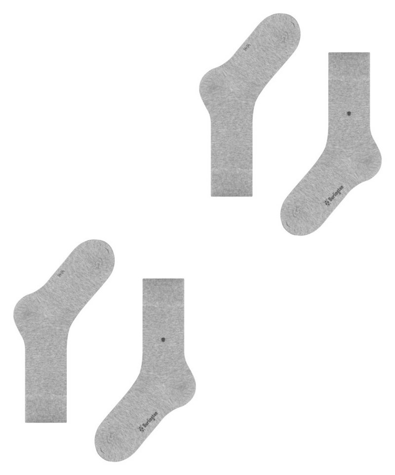 Burlington Socken Everyday (2 Paar) Einheitsgröße 40-46, unifarben, Burlington-Clip – Bild 3 von 5