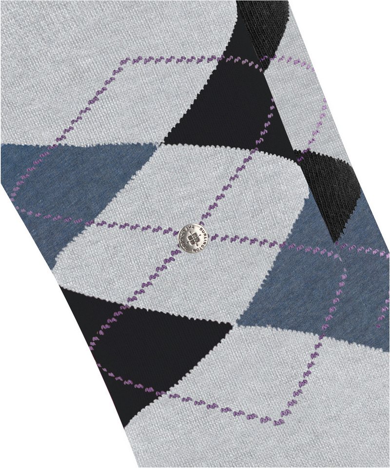Burlington Socken Everyday Argyle (2 Paar) Einheitsgröße 36-41, Argyle-Muster, gekämmte Baumwolle – Bild 4 von 5