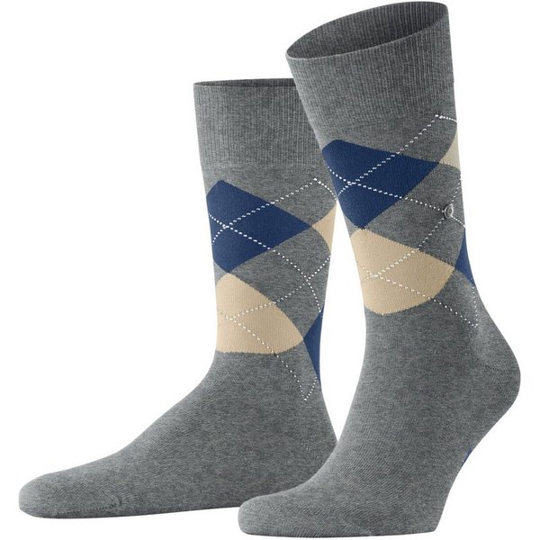 Burlington Socken King Einheitsgröße 40-46, Argyle-Muster, Burlington-Clip