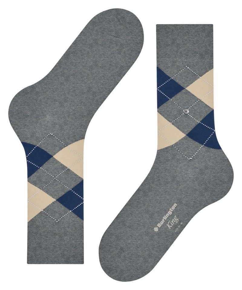 Burlington Socken King Einheitsgröße 40-46, Argyle-Muster, Burlington-Clip – Bild 5 von 5