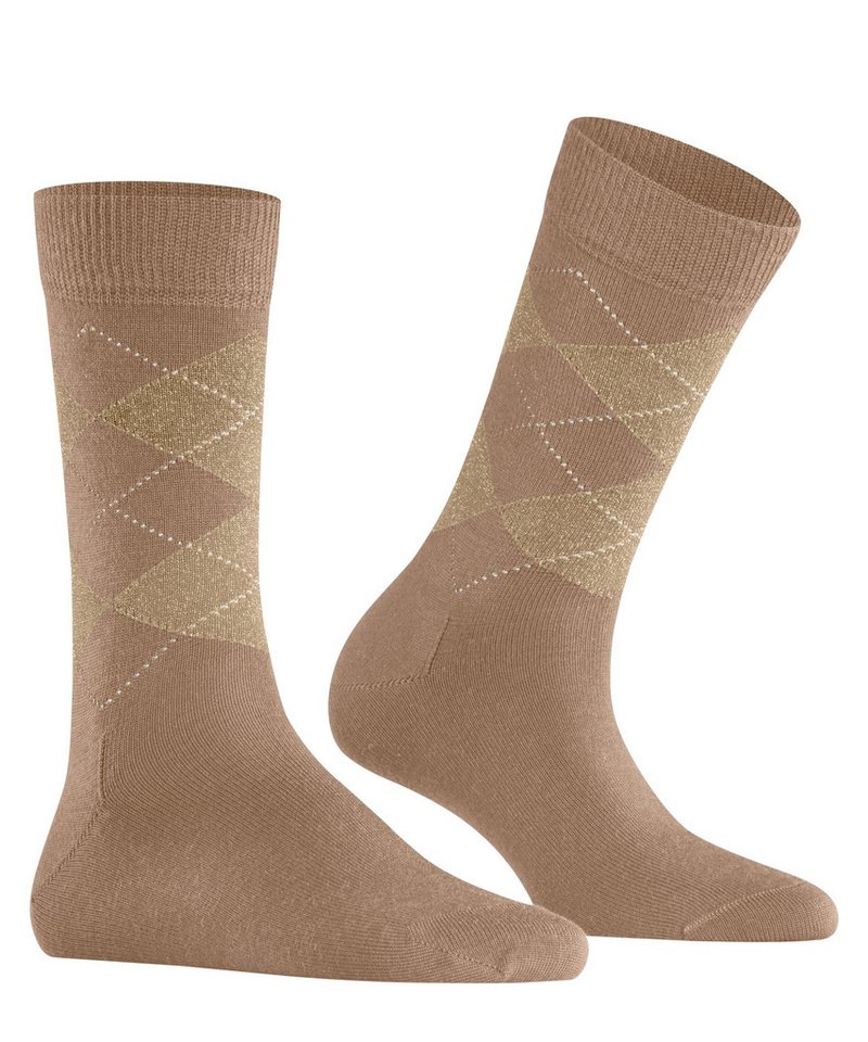 Burlington Socken Marylebone Glitter Einheitsgröße 36-41, Argyle-Muster, Lurex-Fäden, wärmend – Bild 2 von 5