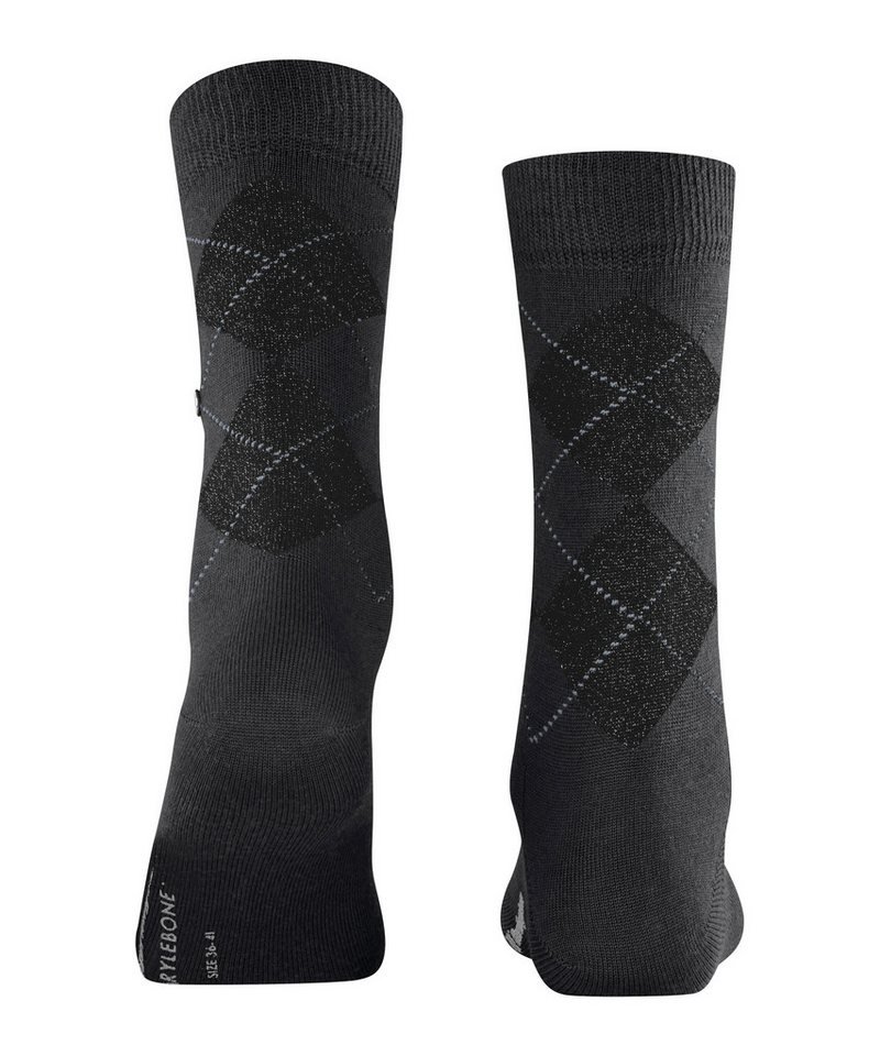 Burlington Socken Marylebone Glitter Einheitsgröße 36-41, Argyle-Muster, Lurex-Fäden, wärmend – Bild 3 von 5