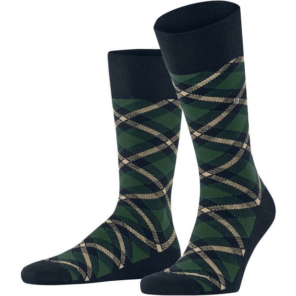 Burlington Socken Tartan Einheitsgröße 40-46, kariert, Burlingtion-Clip