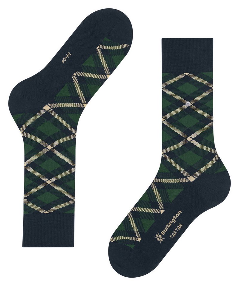 Burlington Socken Tartan Einheitsgröße 40-46, kariert, Burlingtion-Clip – Bild 5 von 5