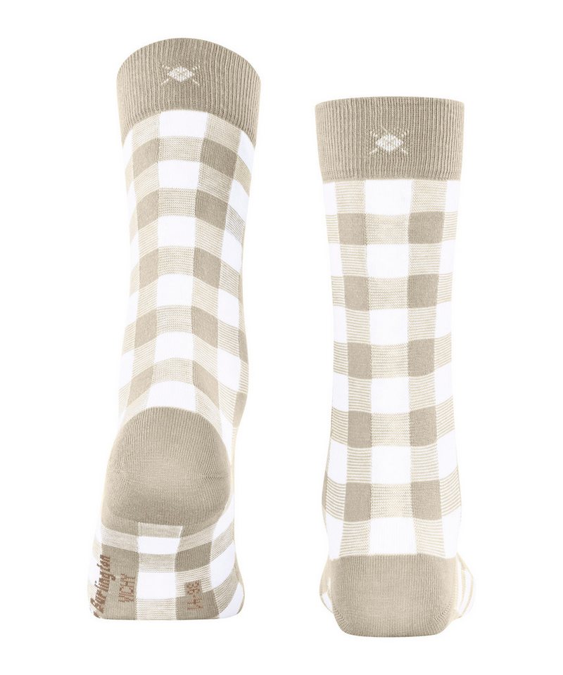 Burlington Socken Vichy Einheitsgröße 36-41, Karomuster, gekämmte Baumwolle – Bild 3 von 5