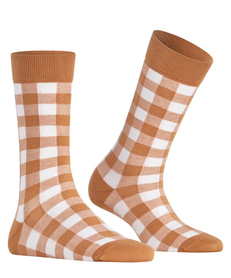 Burlington Socken Vichy Einheitsgröße 36-41, Karomuster, gekämmte Baumwolle – Bild 2 von 5
