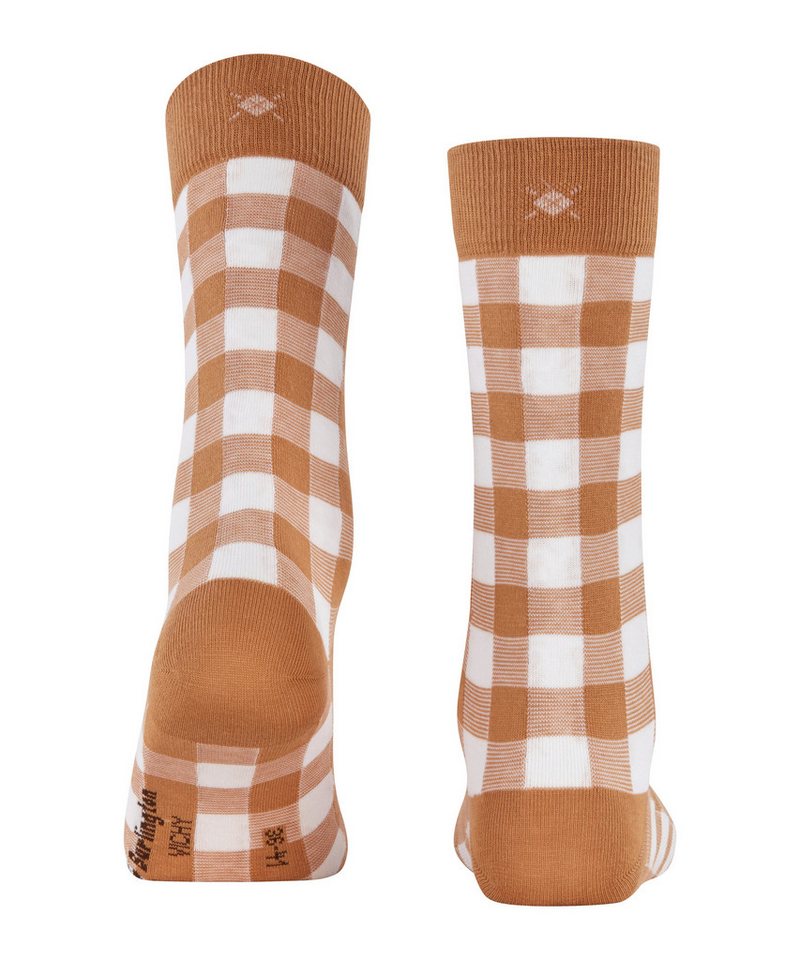 Burlington Socken Vichy Einheitsgröße 36-41, Karomuster, gekämmte Baumwolle – Bild 3 von 5