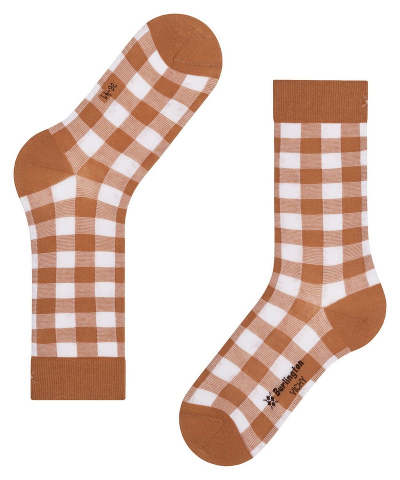 Burlington Socken Vichy Einheitsgröße 36-41, Karomuster, gekämmte Baumwolle – Bild 5 von 5