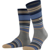 BURLINGTON Stripe Herren Socken, Größe 40 in Grau
