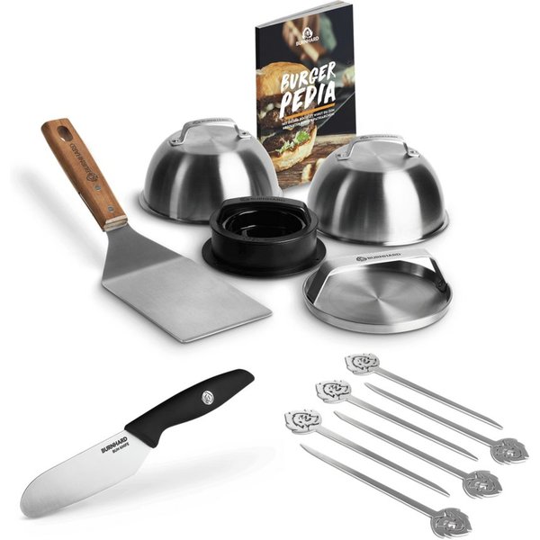 BURNHARD® Burgerpresse Ultimatives Burger-Set 8 tlg. (6 St)