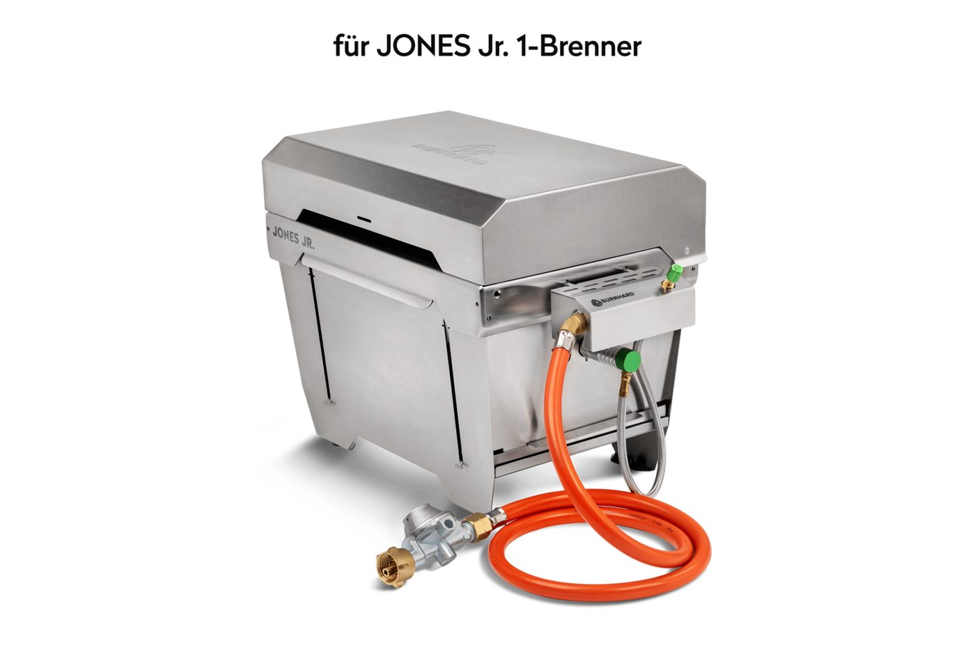 BURNHARD® Druckregler, (Gasflaschen Adapter für Klappgrill JONES Jr) – Bild 2 von 5