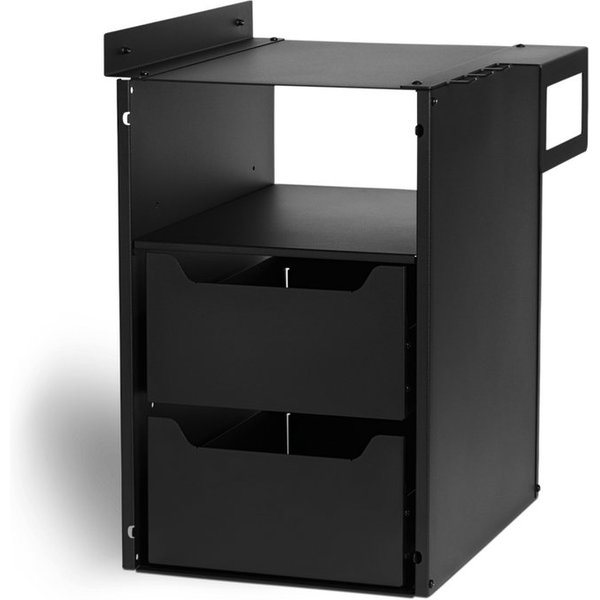 BURNHARD® Regal FRED Einbauregal 30 cm, Aufbewahrung für Grillzubehör, Schwarz