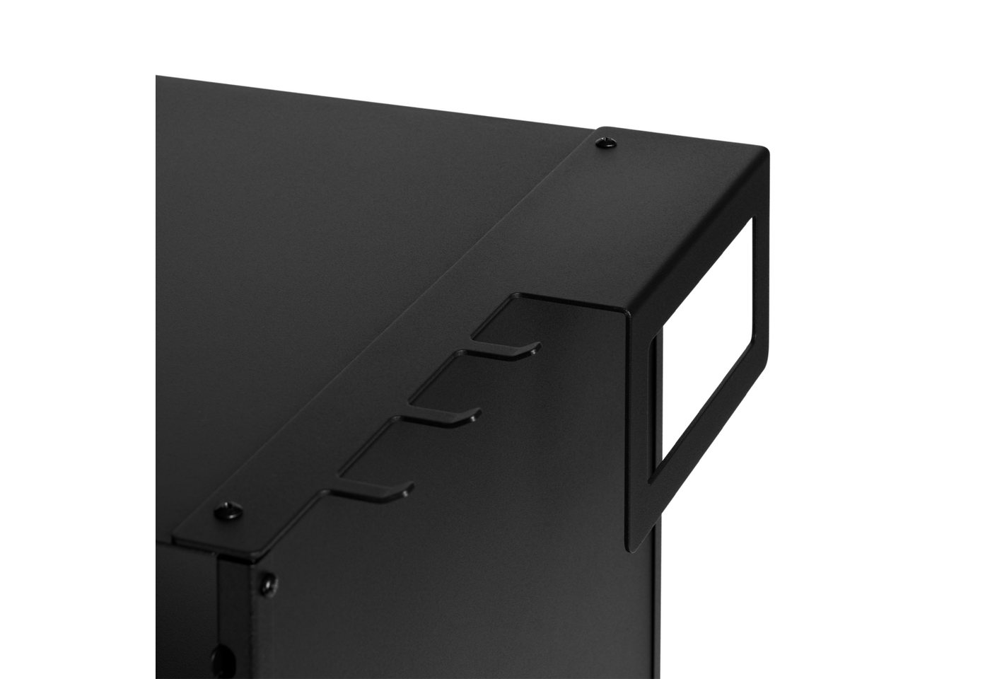 BURNHARD® Regal FRED Einbauregal 30 cm, Aufbewahrung für Grillzubehör, Schwarz – Bild 5 von 5