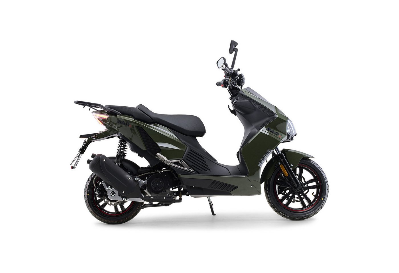 Burnout Motorroller BAD s Grün, 50 ccm, 25 km/h, Euro 5, Keyless-Go, Alarmanlage, LED-Beleuchtung – Bild 3 von 5
