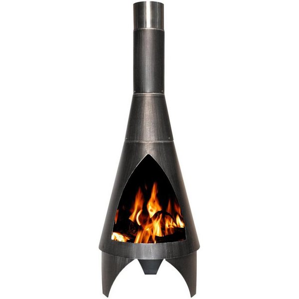 Buschbeck Feuerstelle Gartenkamin Colorado 125 silber-schwarz 90050.000