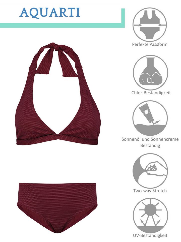 Aquarti Bustier-Bikini Aquarti Mädchen Bikini Set Bustier Bikinislip Zweiteiliger Badeanzug – Bild 2 von 5