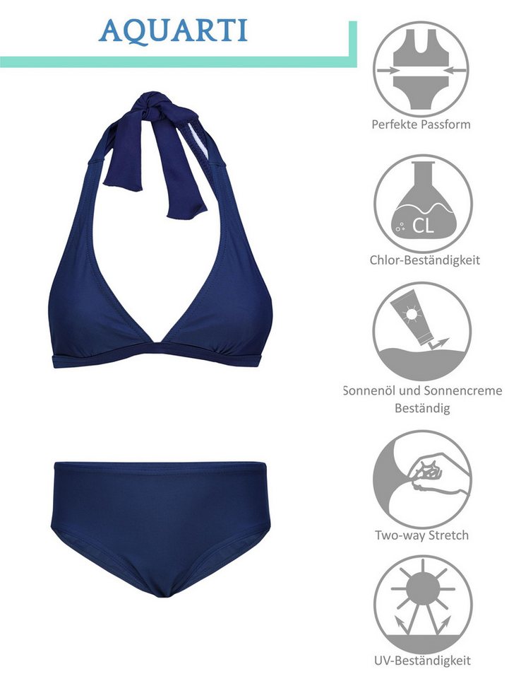 Aquarti Bustier-Bikini Aquarti Mädchen Bikini Set Bustier Bikinislip Zweiteiliger Badeanzug – Bild 2 von 5