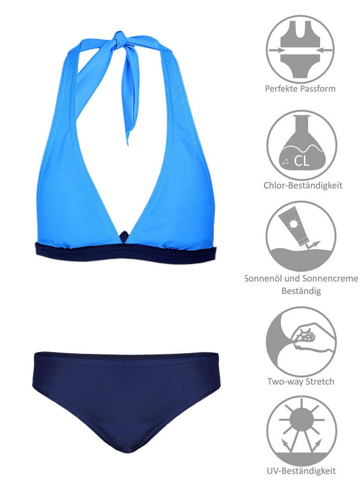 Aquarti Bustier-Bikini Aquarti Mädchen Bikini Set Bustier Bikinislip Zweiteiliger Badeanzug – Bild 2 von 5