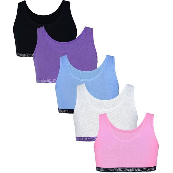 TupTam Bustier TupTam Mädchen Bustier mit breiten Trägern 5er Pack