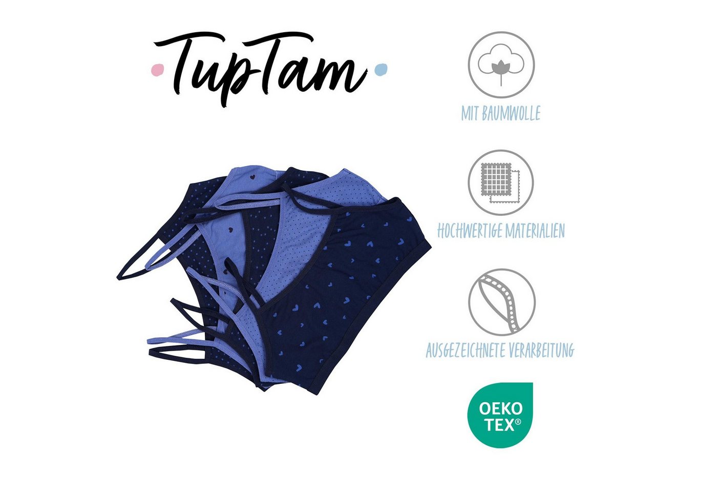 TupTam Bustier TupTam Mädchen Bustier mit Spaghettiträger 5er Pack – Bild 2 von 5