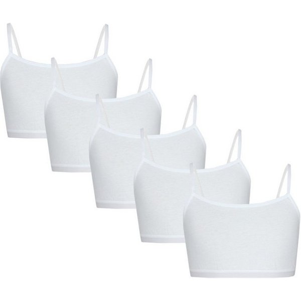 TupTam Bustier TupTam Mädchen Bustier mit Spaghettiträger 5er Pack