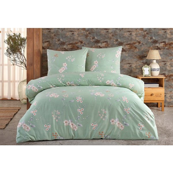 Buymax Bettwäsche Adalia, Aria, Renforcé, 100% Baumwolle, Renforcé, 3 teilig, Bettbezug-Set 200x200 cm 100% Baumwolle mit Reißverschluss hochwertig