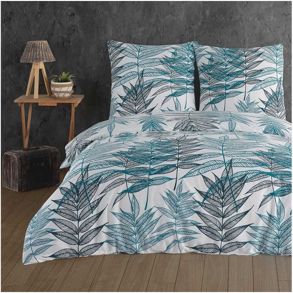 Buymax Bettwäsche Bettbezug-Set Amazon, Renforcé, 3 teilig, Qualität 100% Baumwolle Bettwäsche-Set 200x200 cm mit Reißverschluss