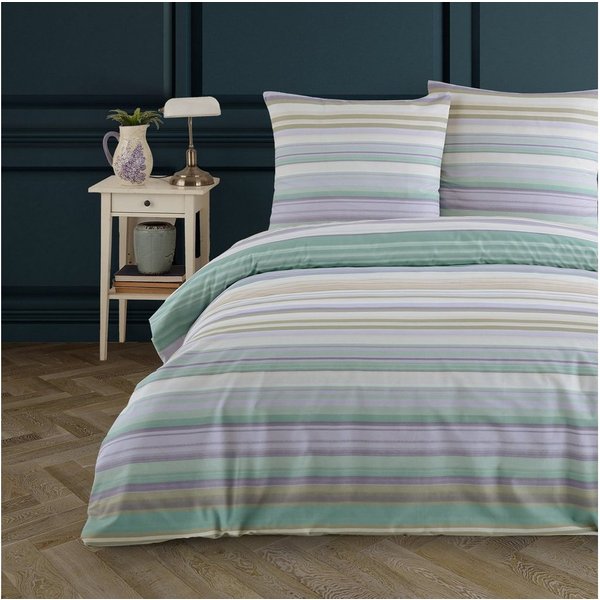 Buymax Bettwäsche Vanda, Yetta, Renforcé, 100% Baumwolle, Renforcé, 2 teilig, Bettbezug-Set 155x220 cm 100% Baumwolle mit Reißverschluss hochwertig