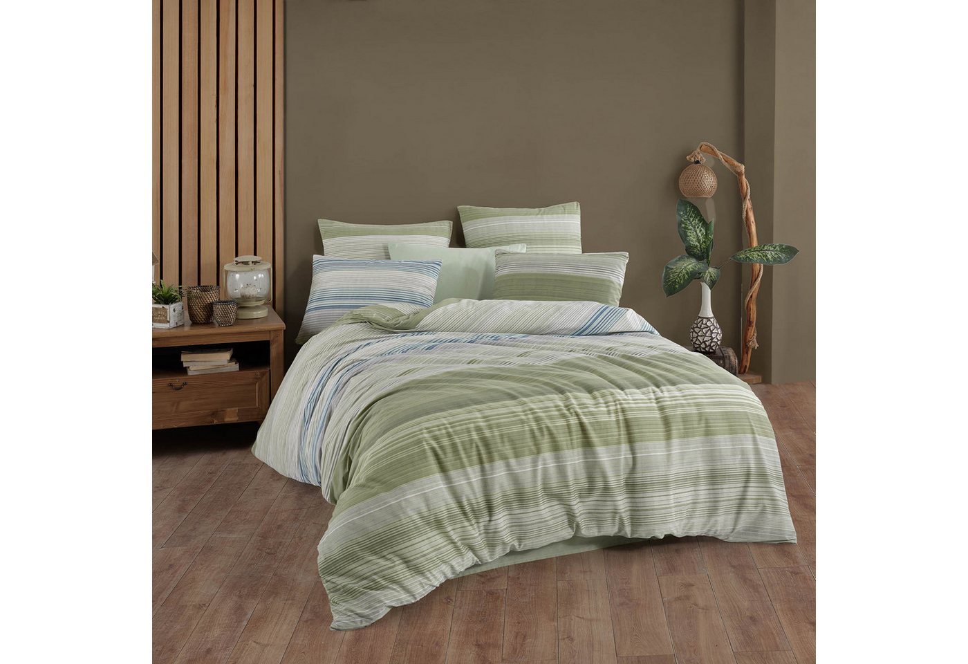 Buymax Bettwäsche Vanda, Yetta, Renforcé, 100% Baumwolle, Renforcé, 2 teilig, Bettbezug-Set 155x220 cm 100% Baumwolle mit Reißverschluss hochwertig – Bild 2 von 5