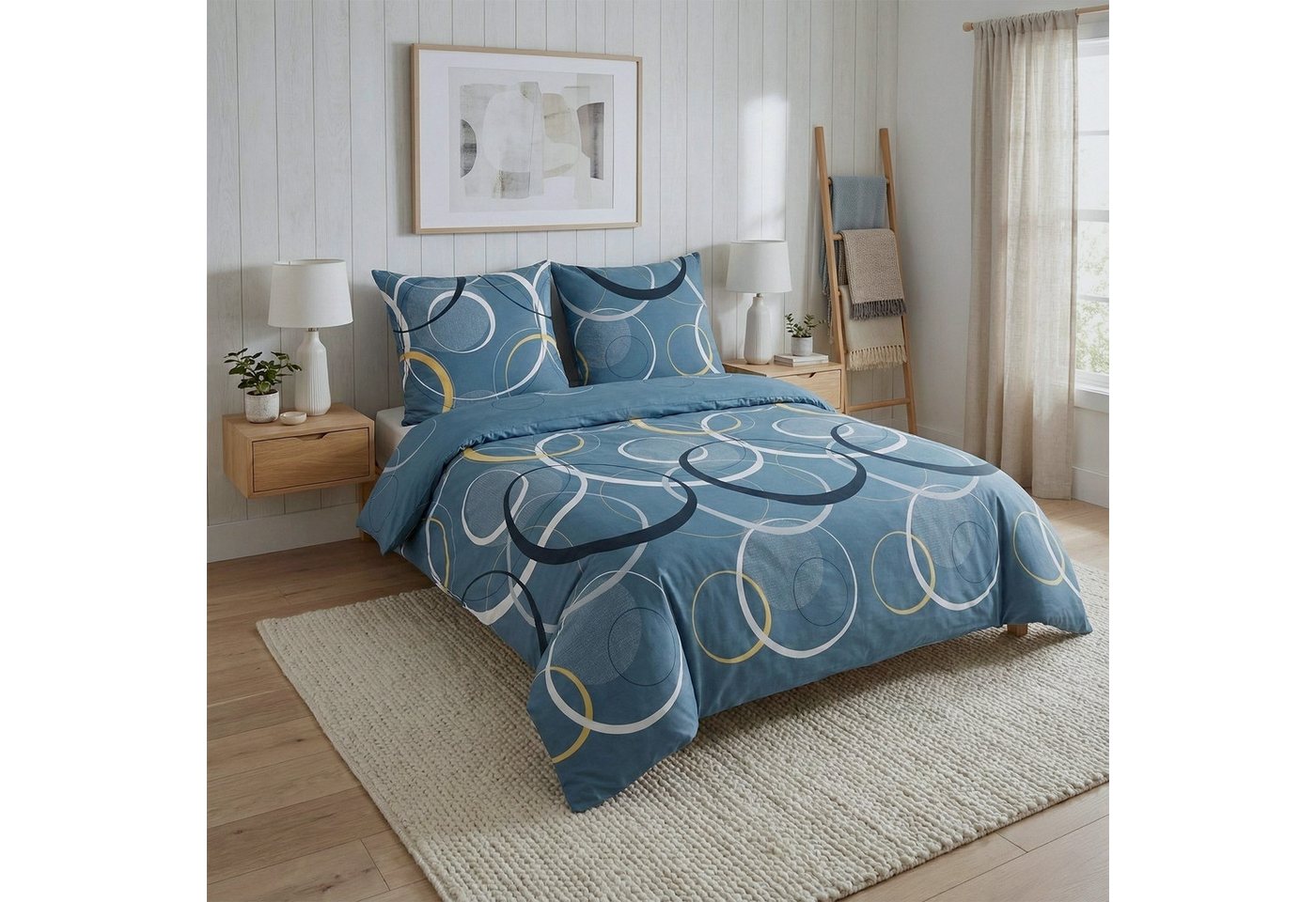 Buymax Bettwäsche Wave, Renforcé, 100% Baumwolle, Renforcé, 2 teilig, 100% Baumwolle – Bild 2 von 5
