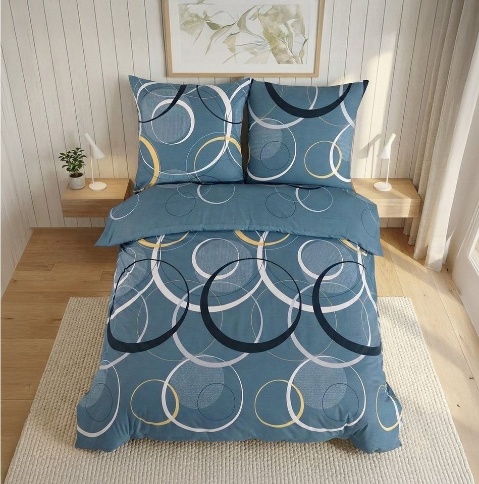 Buymax Bettwäsche Wave, Renforcé, 100% Baumwolle, Renforcé, 2 teilig, 100% Baumwolle – Bild 3 von 5