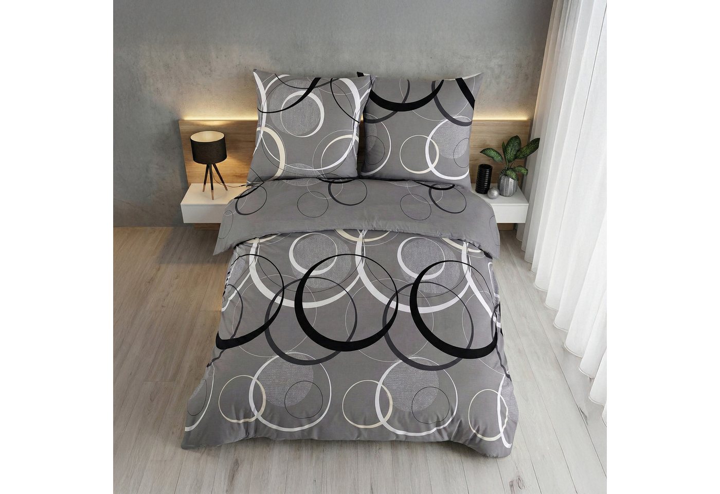 Buymax Bettwäsche Wave, Renforcé, 100% Baumwolle, Renforcé, 2 teilig, 100% Baumwolle – Bild 3 von 5