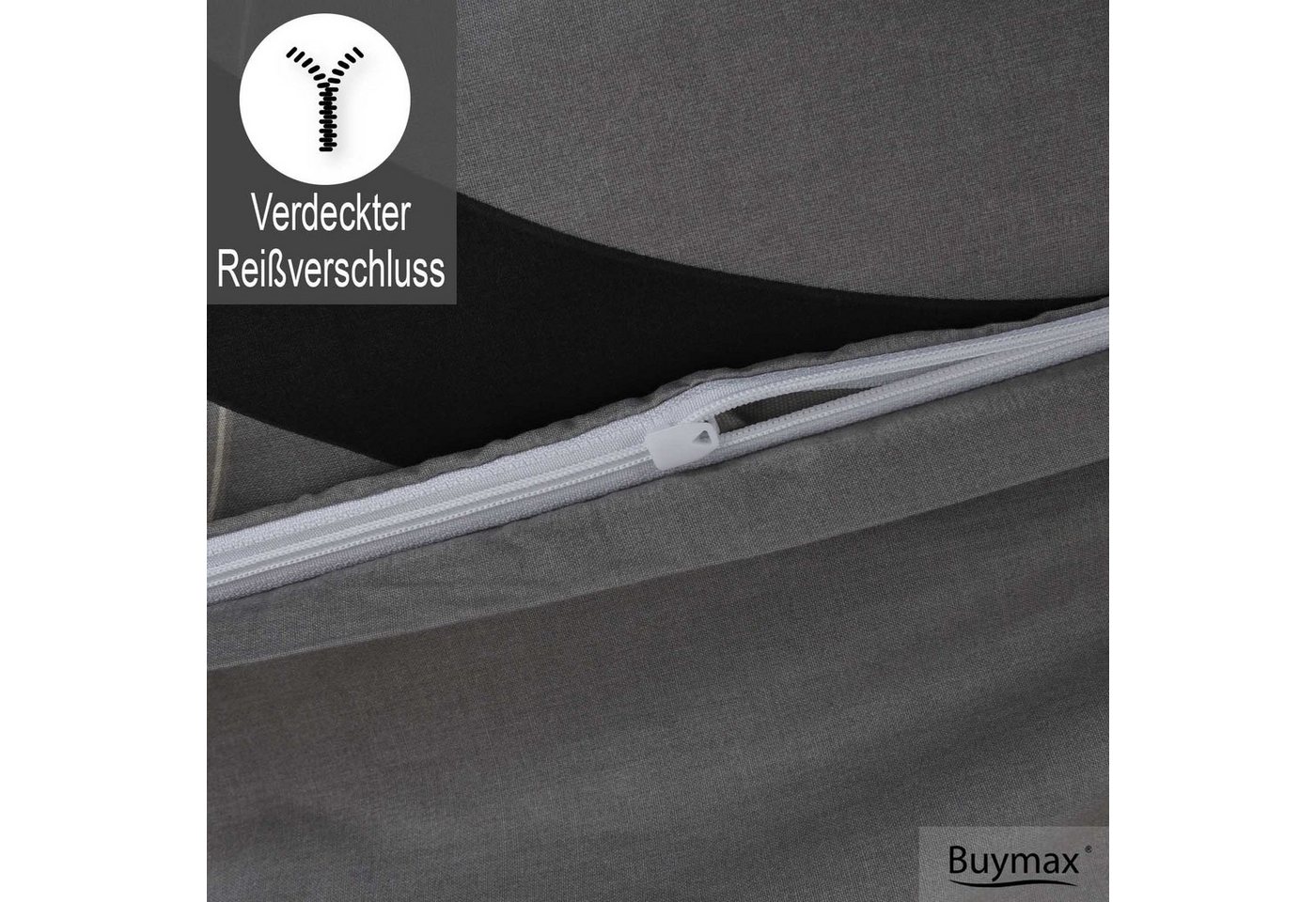 Buymax Bettwäsche Wave, Renforcé, 100% Baumwolle, Renforcé, 2 teilig, 100% Baumwolle – Bild 5 von 5