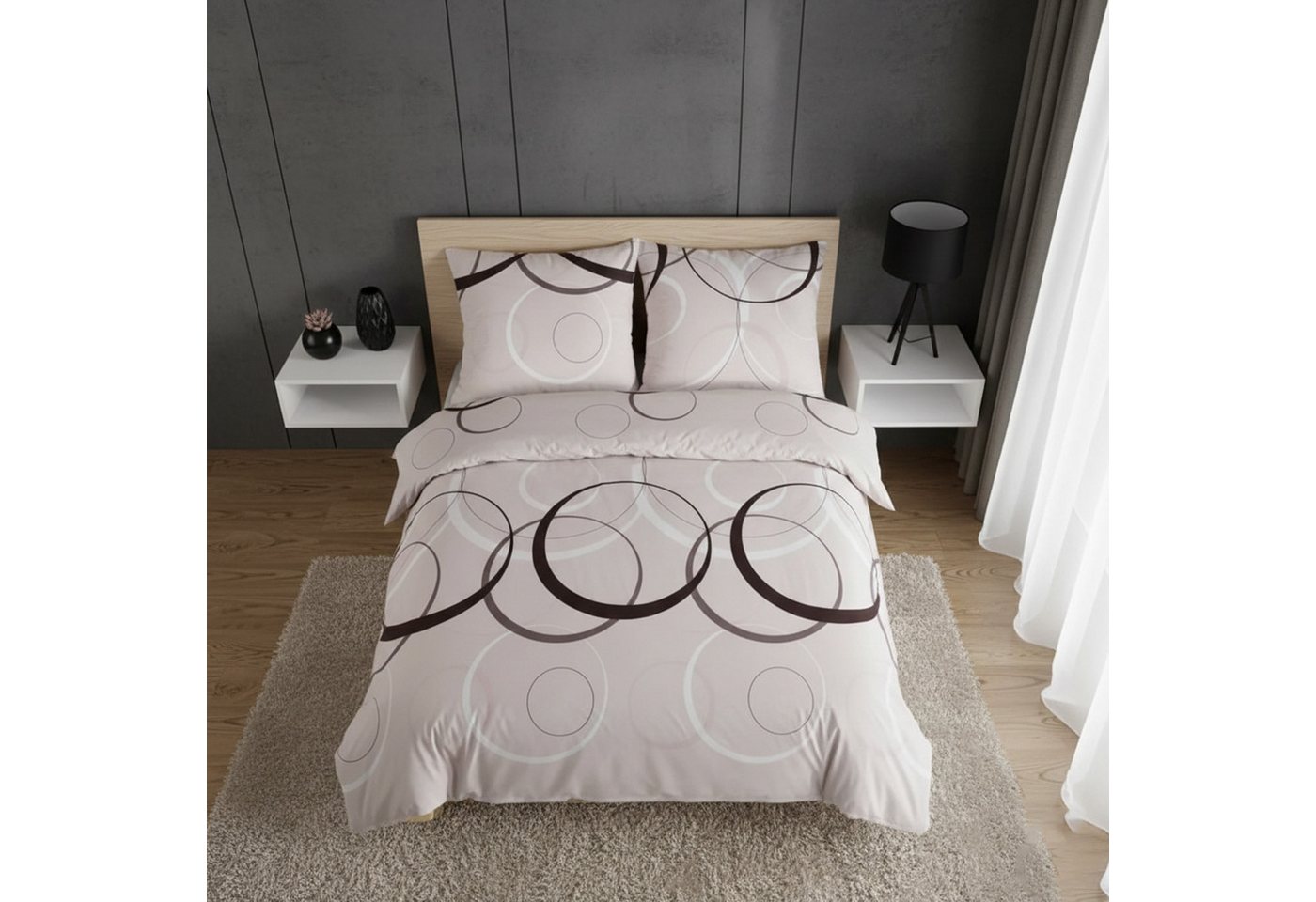 Buymax Bettwäsche Wave, Renforcé, 100% Baumwolle, Renforcé, 2 teilig, 100% Baumwolle – Bild 2 von 5