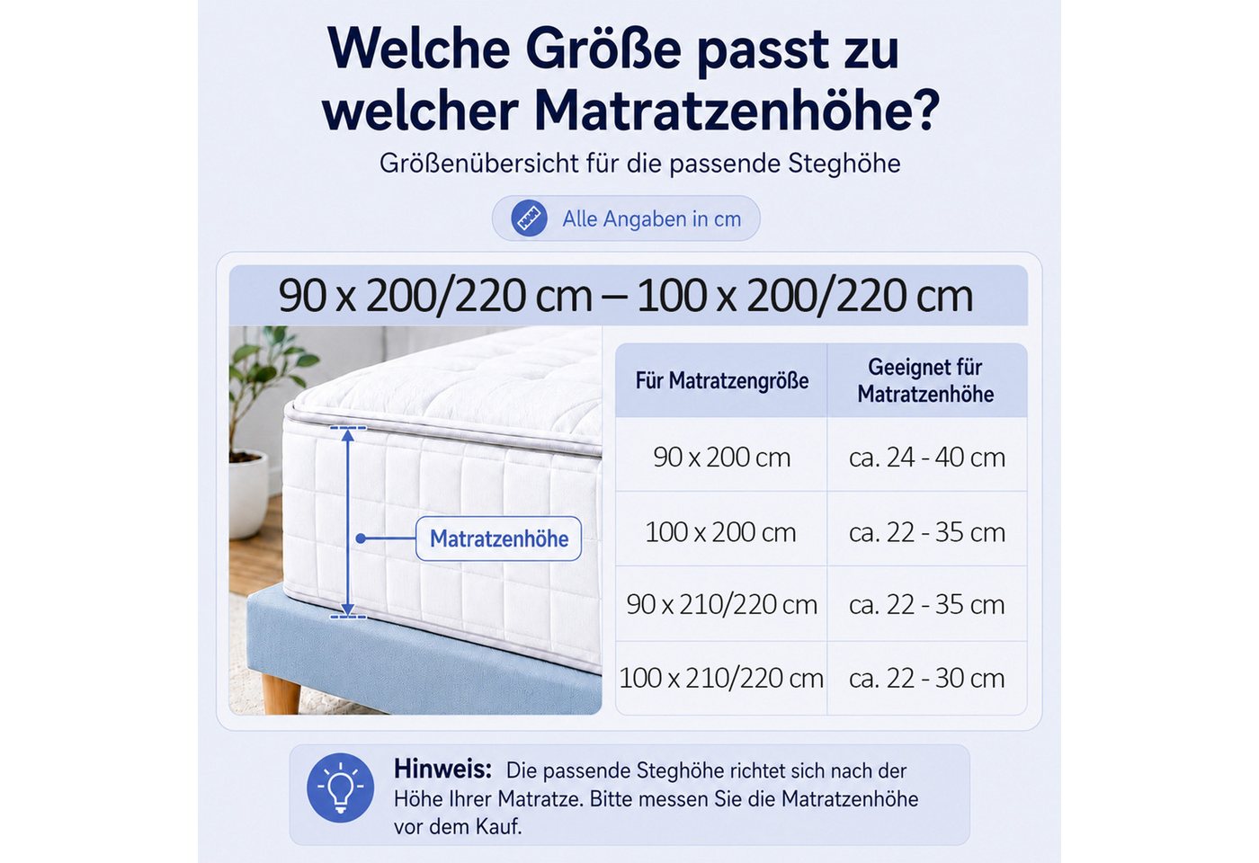 Buymax Spannbettlaken XL Boxspringbett, Jersey, Gummizug: Rundumgummizug, (1 Stück), 100% Baumwolle, 160 g/m², passend für Boxspringbetten und Wasserbetten – Bild 4 von 5