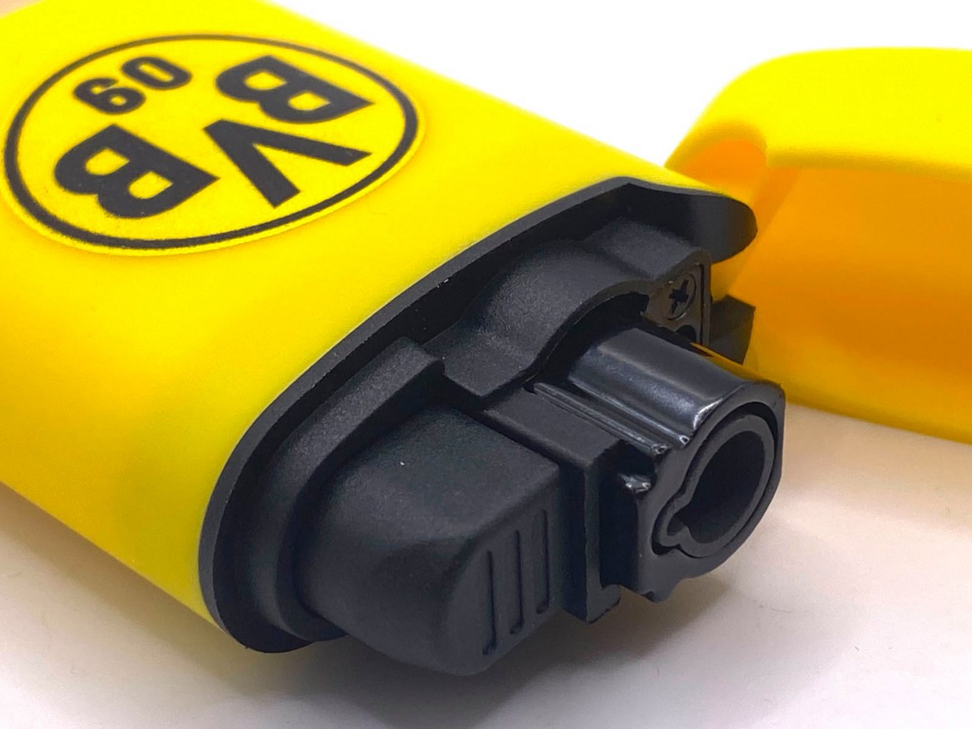 BVB Feuerzeug Borussia Dortmund Easy Torch Jet Sturmfeuerzeug schwarz gelb, BVB Lizenz Fanartikel – Bild 3 von 4