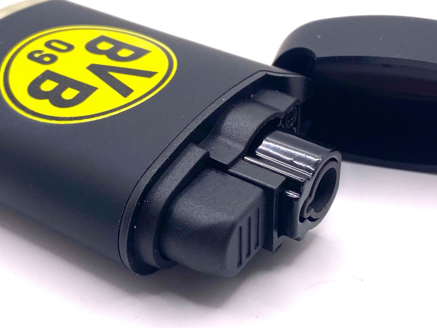BVB Feuerzeug Borussia Dortmund Easy Torch Jet Sturmfeuerzeug schwarz gelb, BVB Lizenz Fanartikel – Bild 4 von 4