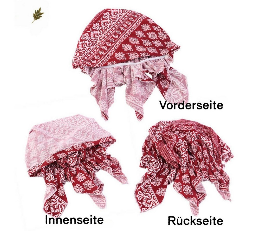 Bwecuy Kopftuch Bandana Damen, Piratenkopftuch, Unter dem Helm, Fahrrad Kopftuch, (Piratentuch für Damen und Herren, Outdoor-Aktivitäten, Totenkopfmütz), für So – Bild 3 von 5