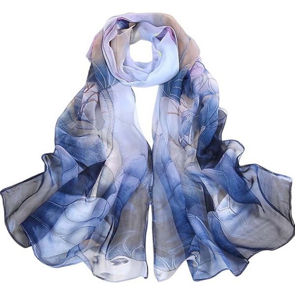 Bwecuy Modeschal für Damen,leicht,bedruckt,Blumenmuster,Schal,modische Schals