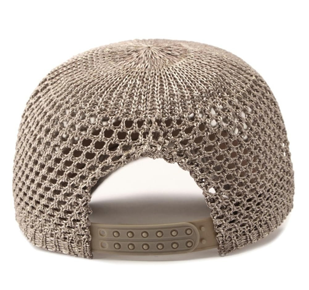 Bwecuy Sonnenhut Damen-Strick-Mesh-Baseballkappe, Sommer-Sonnenhut verstellbar, geeignet für Outdoor-Reisen und als Sonnenhut. – Bild 5 von 5