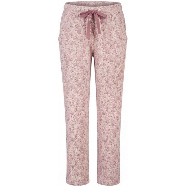 By Louise Pyjamahose Lace Luxury (1-tlg., 1-teilig) Damen Schlafhose Pyjamahose lang Baumwolle