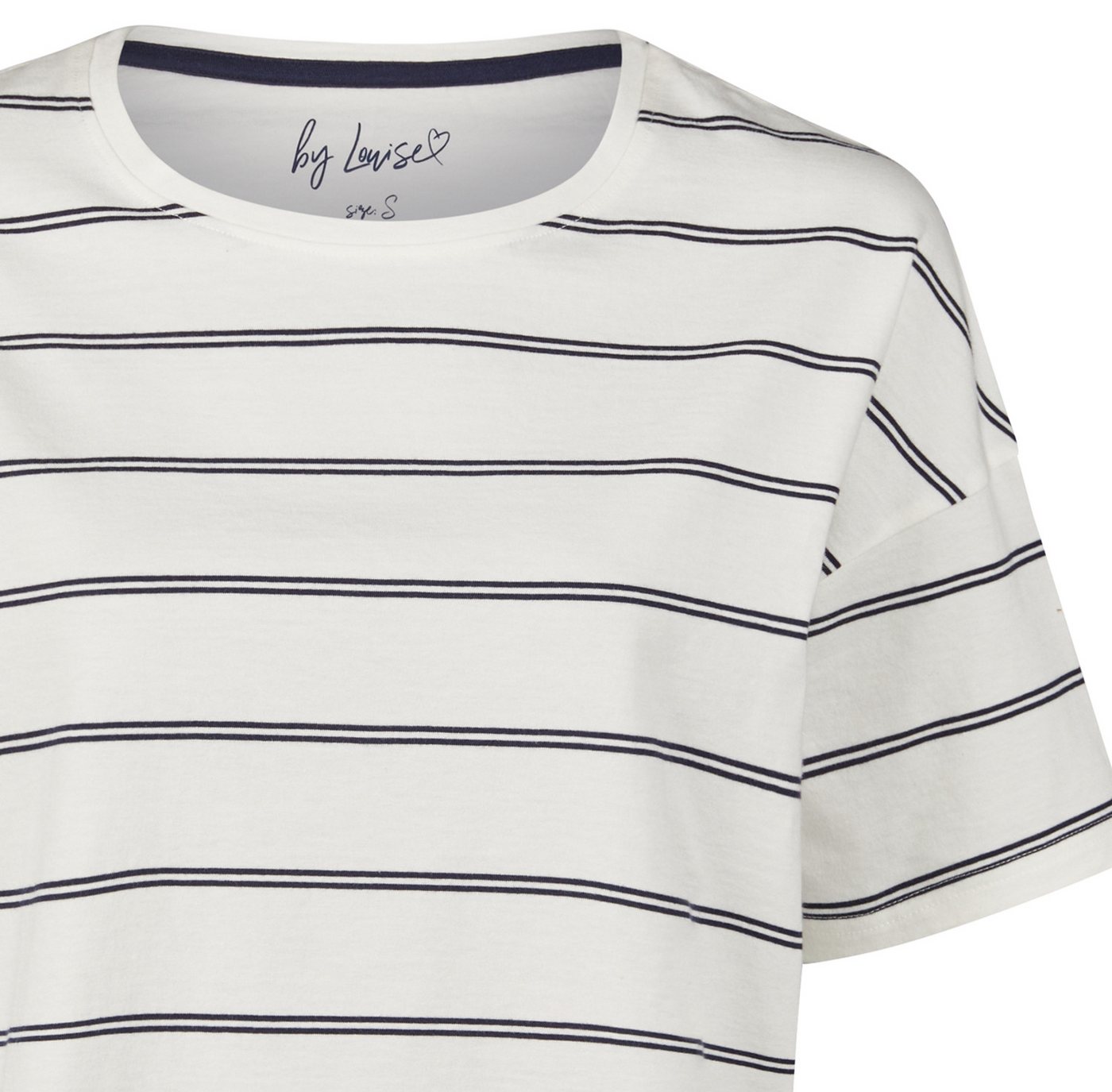By Louise Pyjamaoberteil Sleep Chic (Packung, 1-tlg., 1-teilig) Damen Pyjamaoberteil Kurzarm Baumwolle T-Shirt – Bild 2 von 4