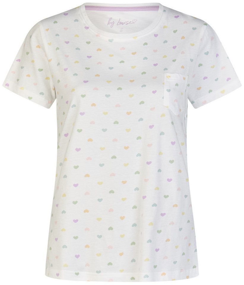 By Louise Shorty Sleep Chic (Set, 2 tlg., 2-teilig) Damen Pyjama Shorty Kurzarm Baumwolle Sommer – Bild 2 von 5