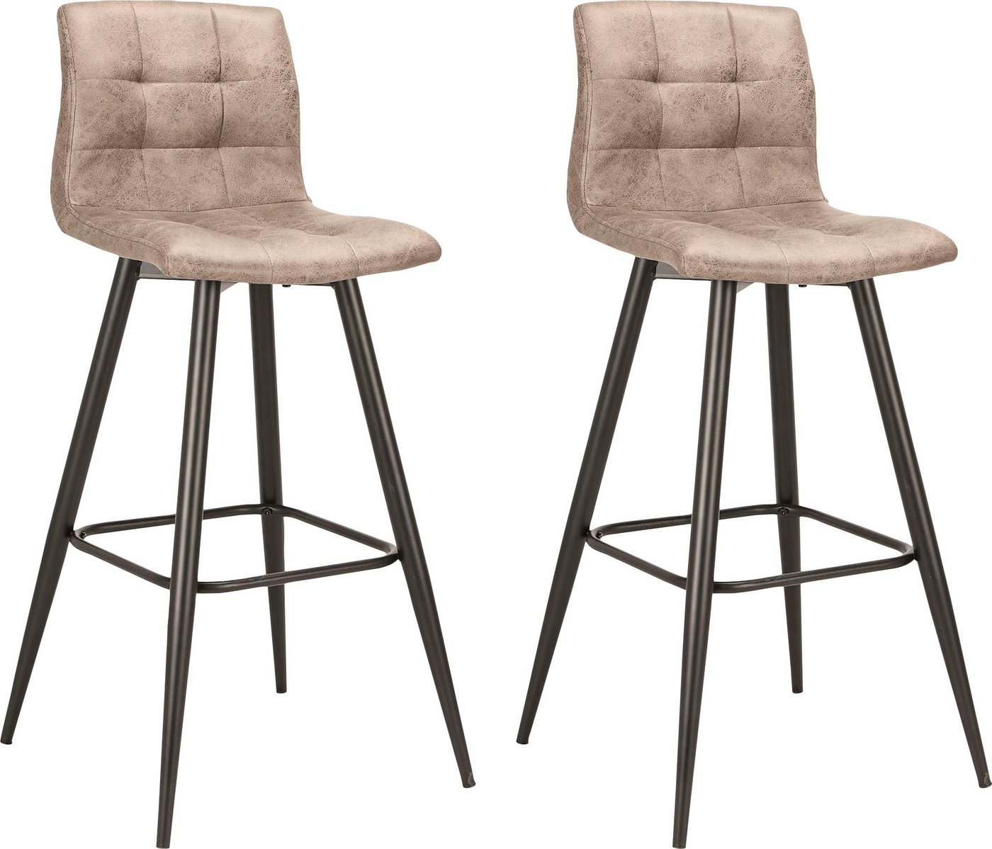 byLIVING Bargruppe Essgruppe Nele, Stühle Simone, (Set, 3-tlg., Tisch mit Barhockern), Barhocker, Bartisch – Bild 2 von 5