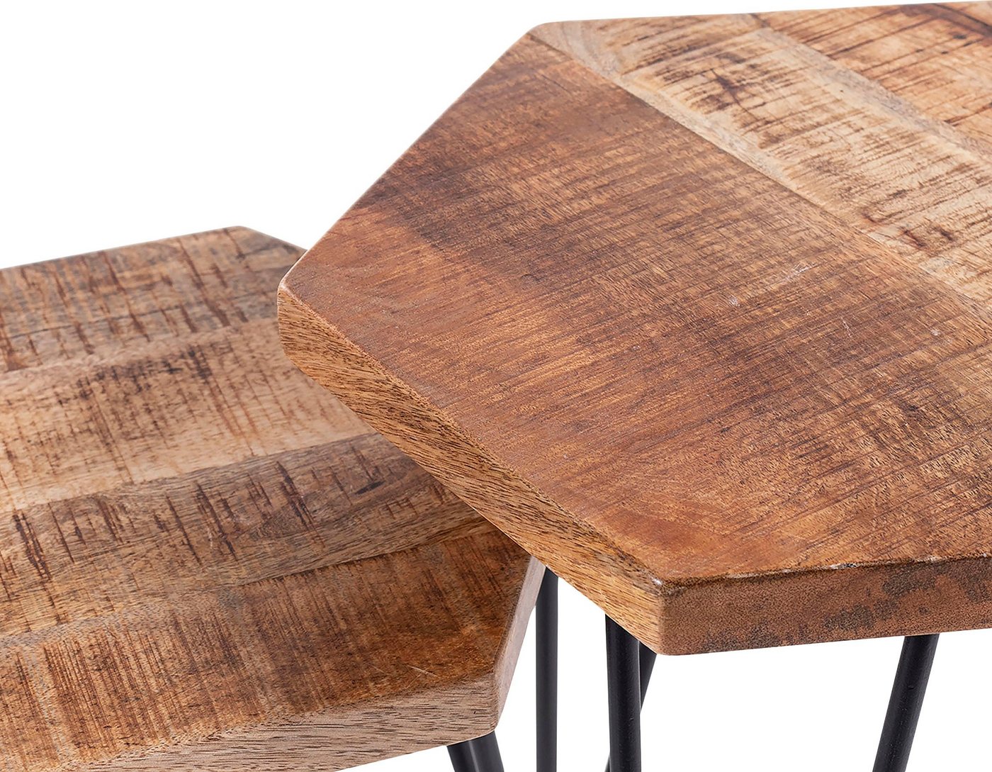 byLIVING Beistelltisch Elea, aus Massivholz, bestehend aus 2 Tischen – Bild 5 von 5