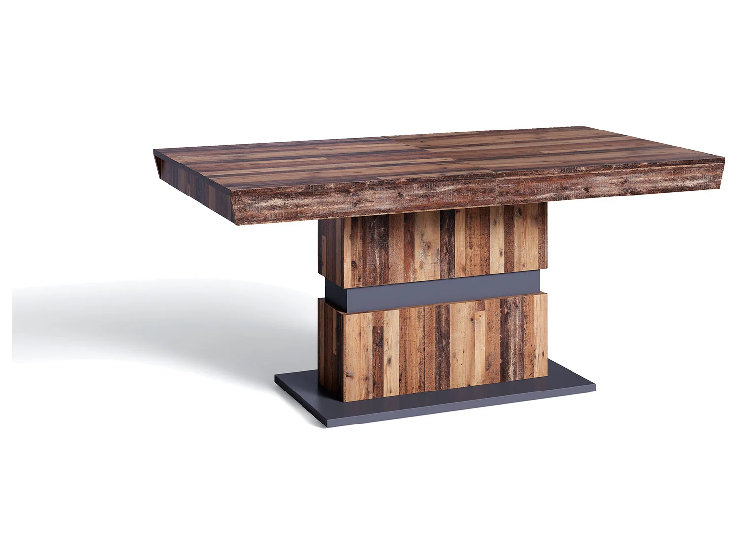 BYLIVING Esstisch Matthew (Old wood, 160-215cm (ausziehbar)) – Bild 2 von 4