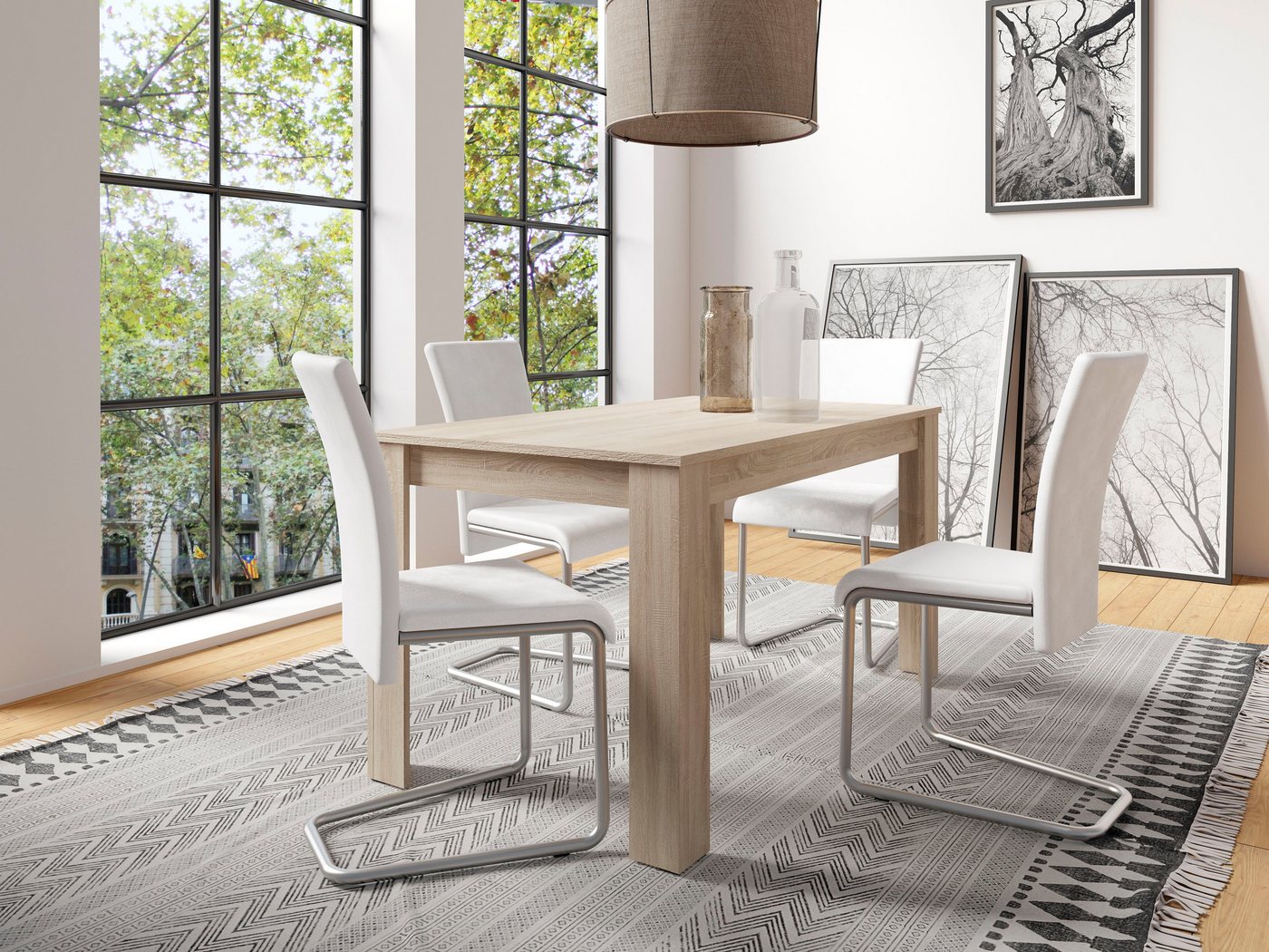 byLIVING Esstisch Nepal, Breite 80/ 90/ 120 oder 140 cm, verschiedene Ausführungen erhältlich – Bild 4 von 5