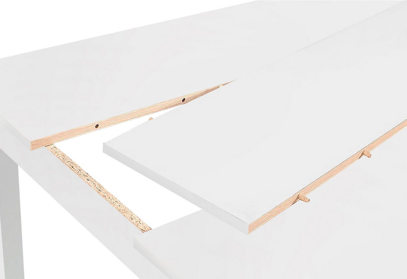 byLIVING Esstisch Nori, Breite 120, 140 oder 160 cm, Mittelplatte wendbar – Bild 3 von 5
